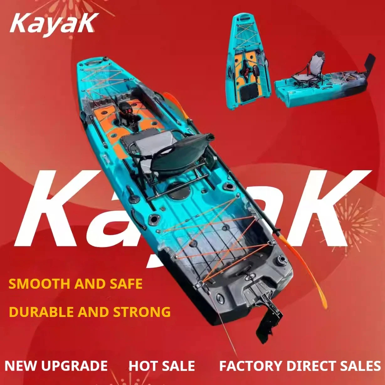 LLDPE Modulares Kajak-Kanu mit – Fishing Kayak Pedal Drive Bewertung und Preis